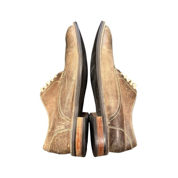 Cole Haan Air Stratton Men's Brown Distressed Leather Oxford Shoes Size 11 - Picture 6 of 8